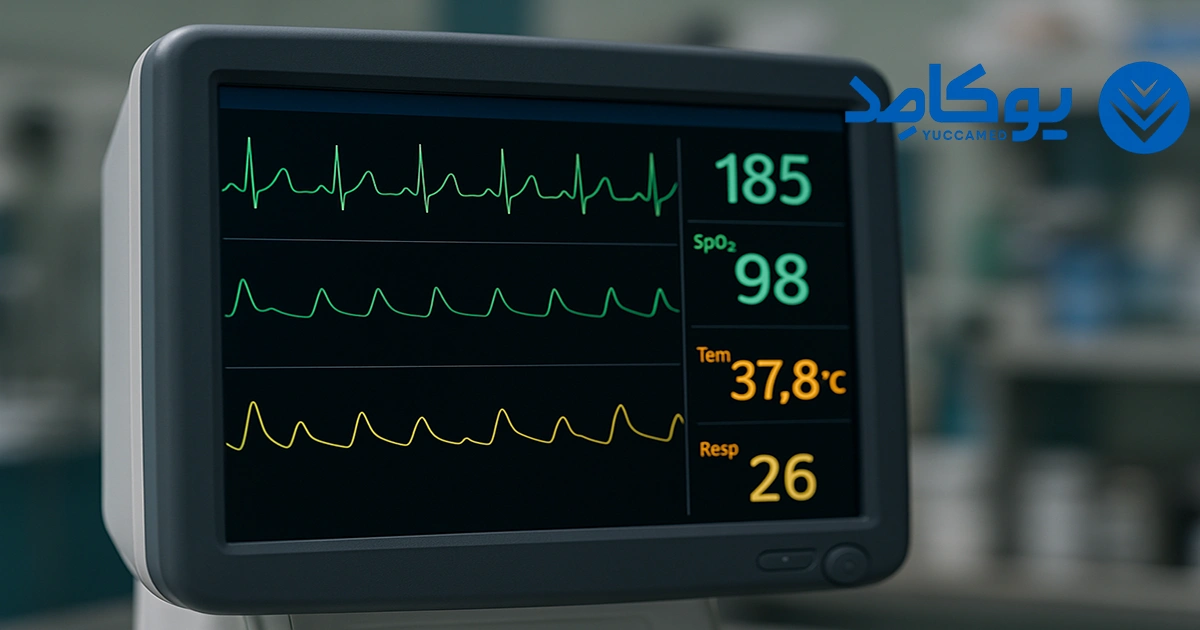 چه داده هایی روی مانیتور دامپزشکی نمایش داده می شود